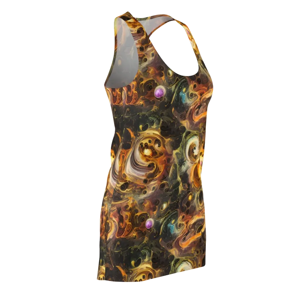 Golden Maelstrom on Racerback Dress — Front Side