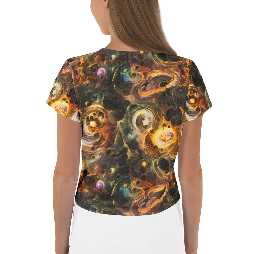 Golden Maelstrom on Crop Tee — Back