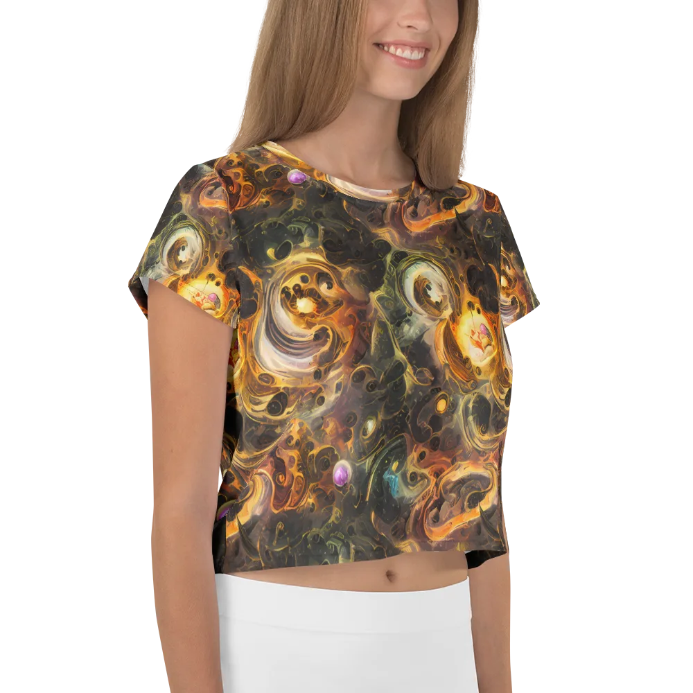 Golden Maelstrom on Crop Tee — Right