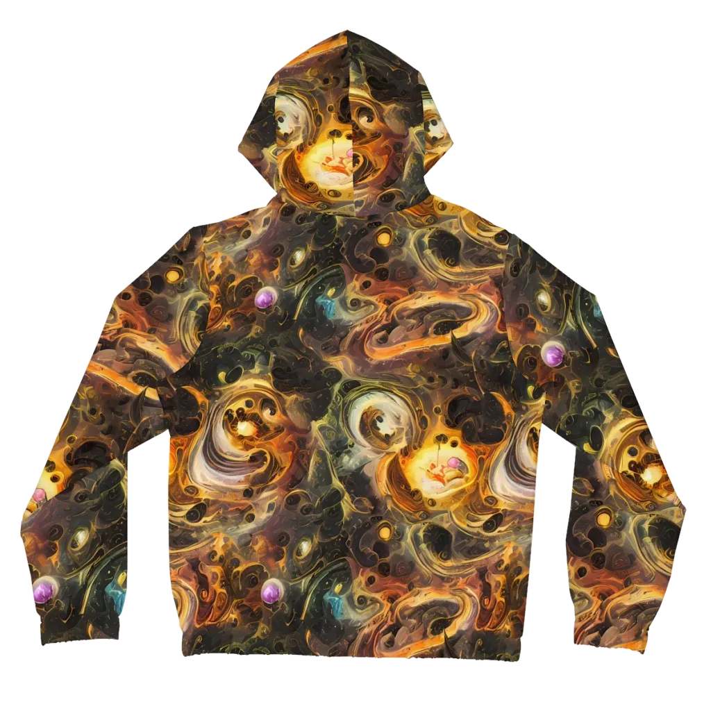 Golden Maelstrom on Women's Full-Zip Hoodie — Back