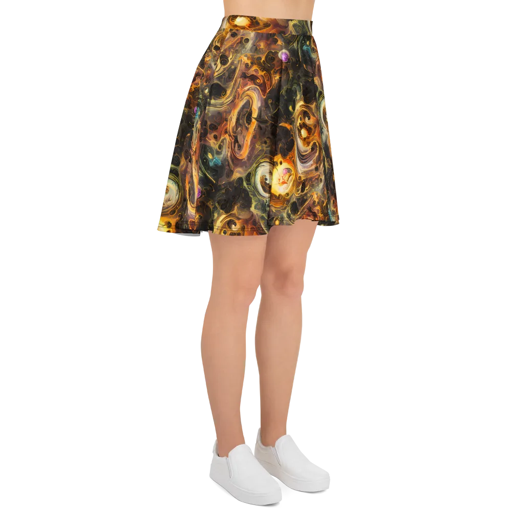 Golden Maelstrom on Skater Skirt — Right