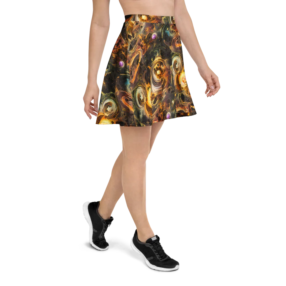 Golden Maelstrom on Skater Skirt — Right