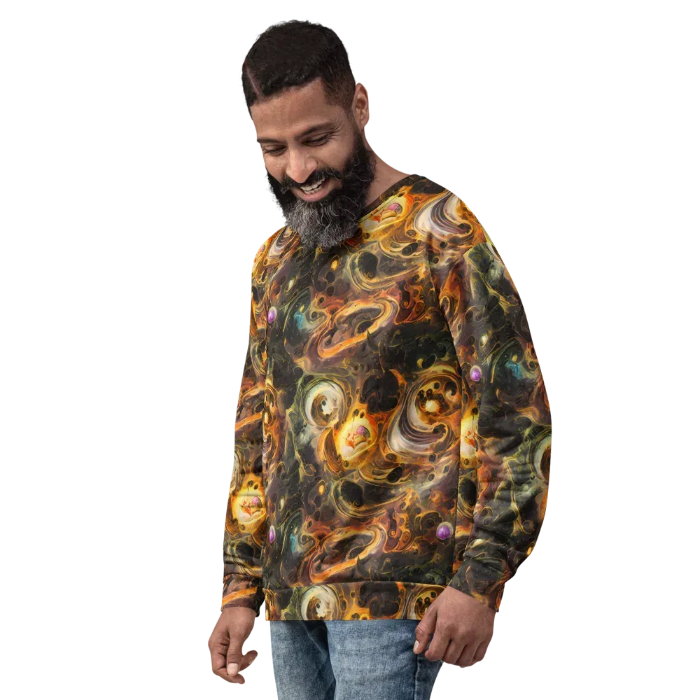 Golden Maelstrom on Sweatshirt — Left Front