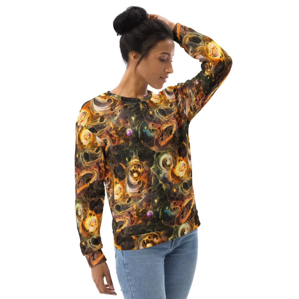Golden Maelstrom on Sweatshirt — Right Front