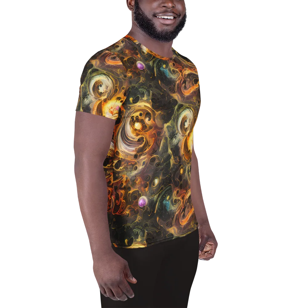 Golden Maelstrom on Men's Athletic T-Shirt — Right