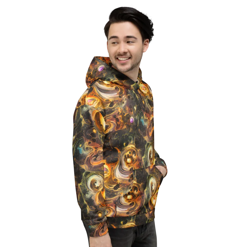Golden Maelstrom on Hoodie — Right