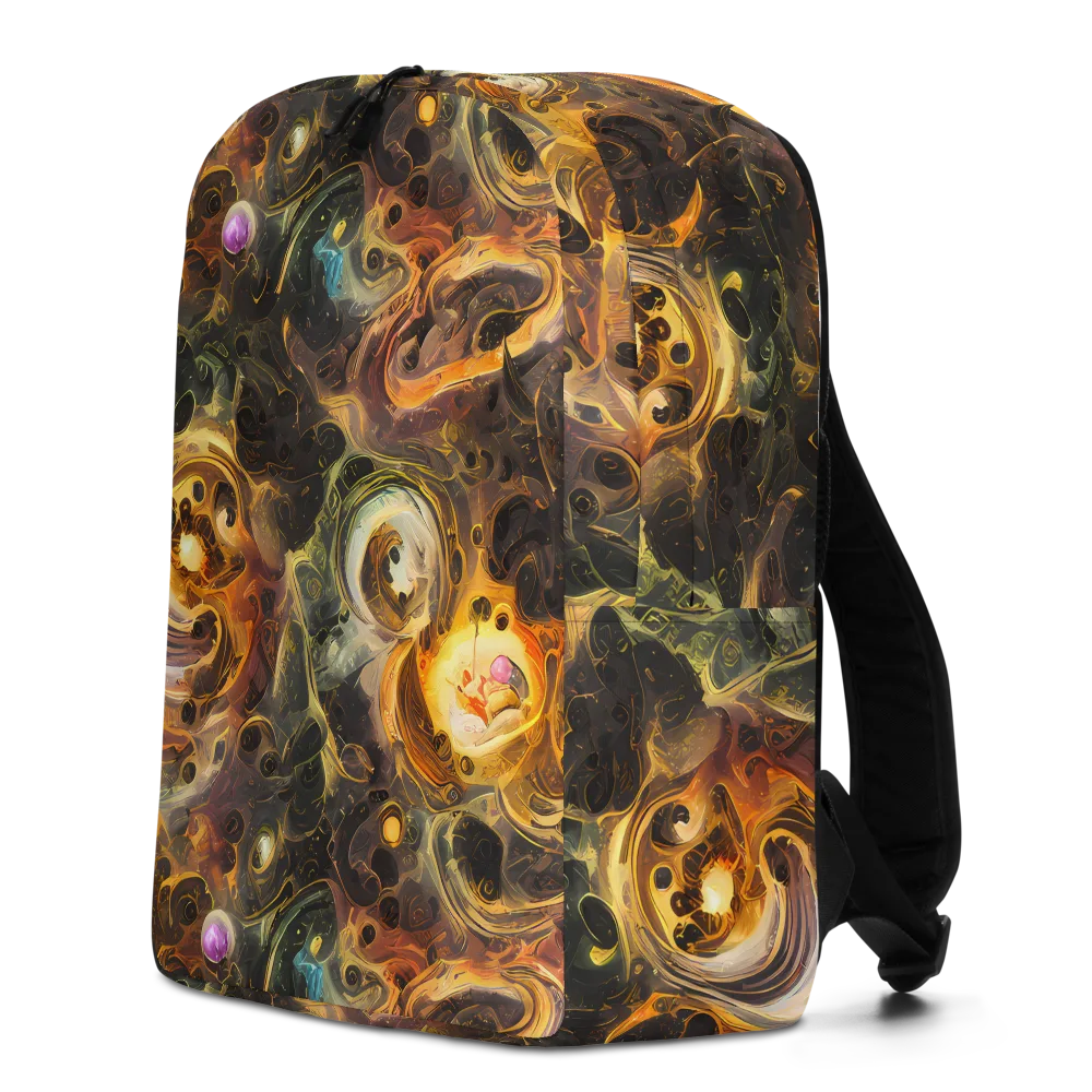 Golden Maelstrom on Minimalist Backpack — Left