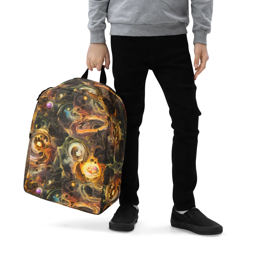 Golden Maelstrom on Minimalist Backpack — Zoomed-in