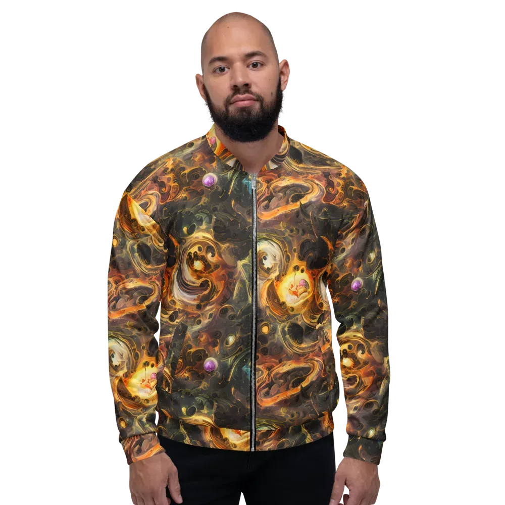 Golden Maelstrom on Bomber Jacket — Front
