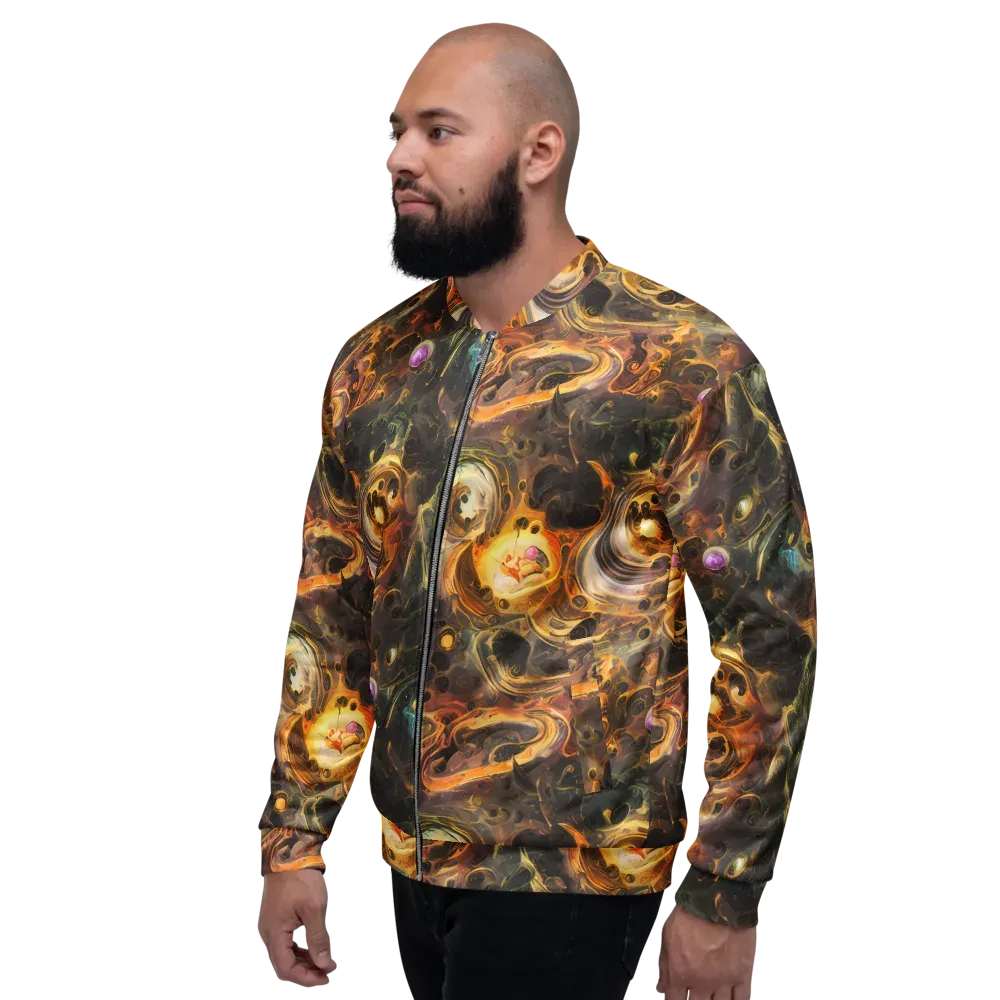 Golden Maelstrom on Bomber Jacket — Left