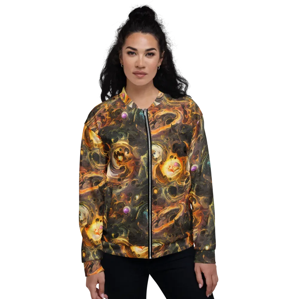 Golden Maelstrom on Bomber Jacket — Front
