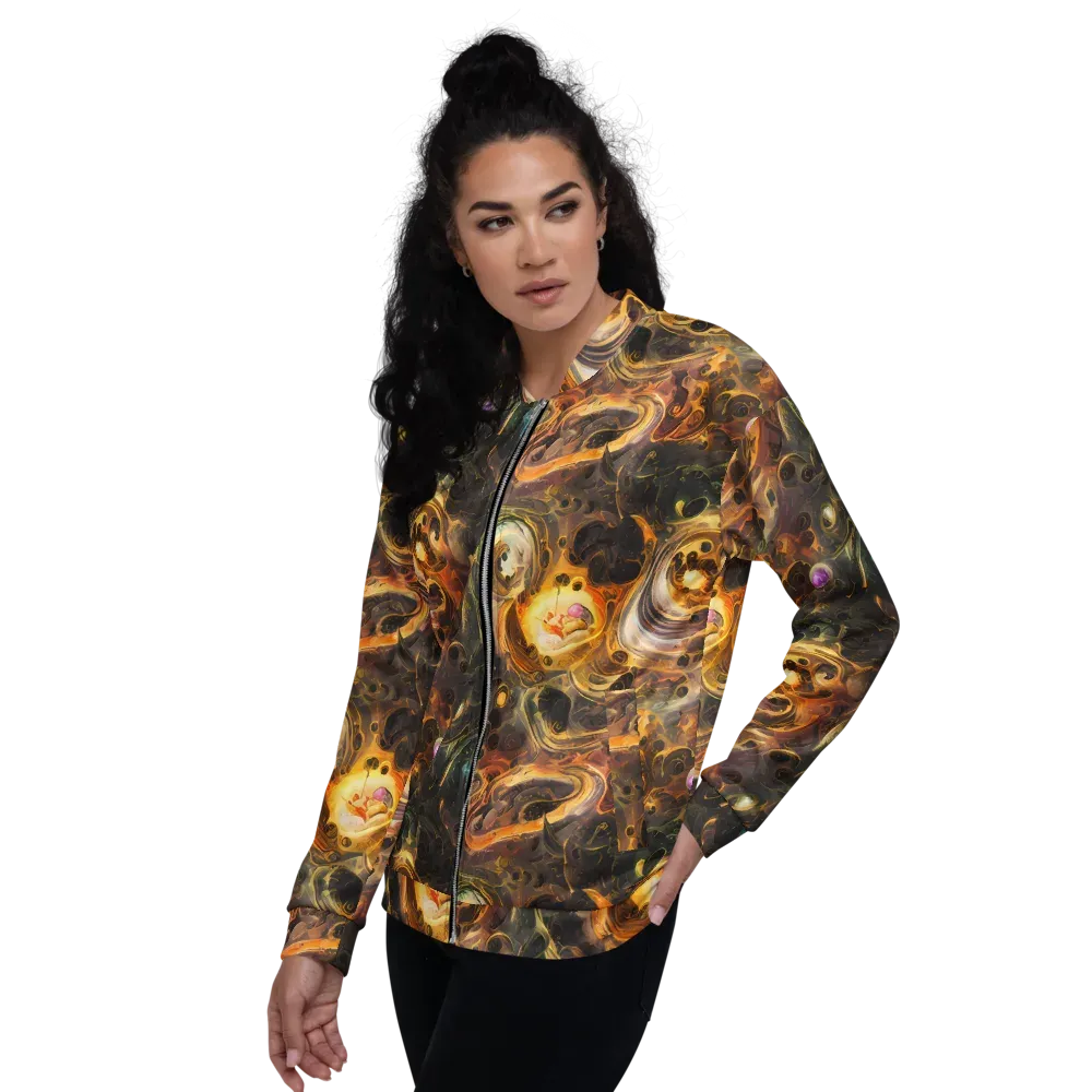Golden Maelstrom on Bomber Jacket — Left
