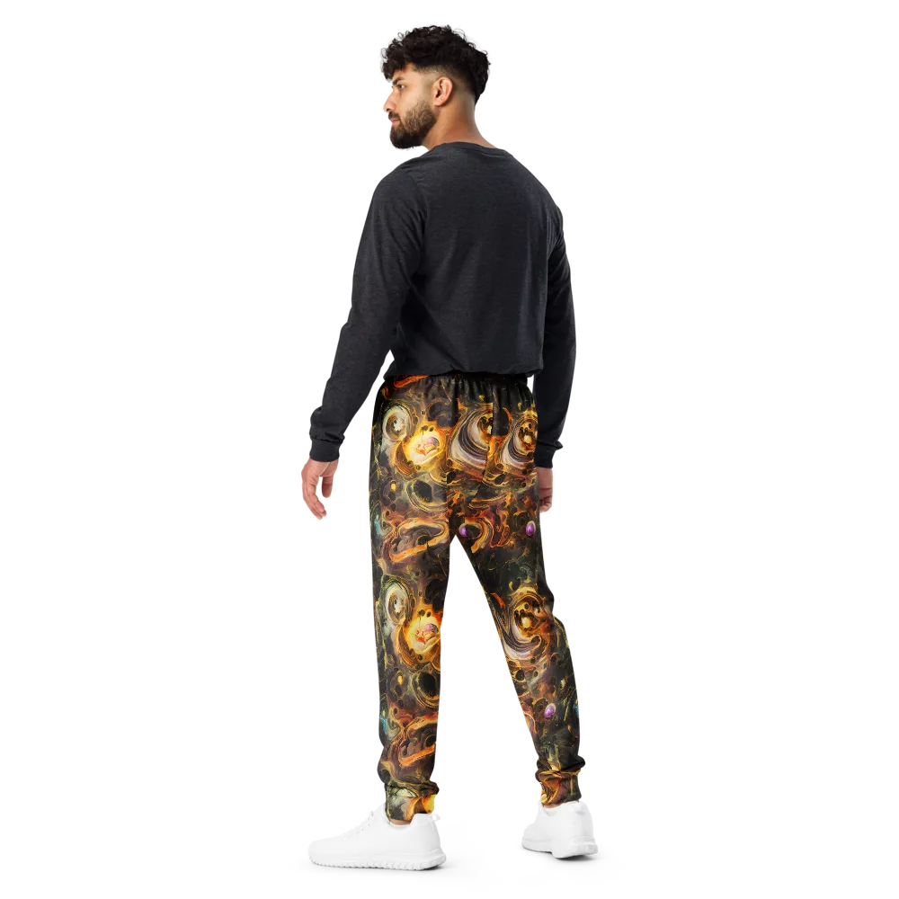 Golden Maelstrom on Men's Joggers — Back