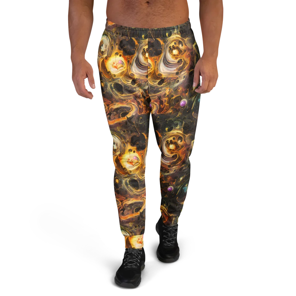 Golden Maelstrom on Men's Joggers — Front