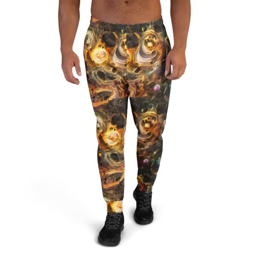 Golden Maelstrom on a Men's Joggers