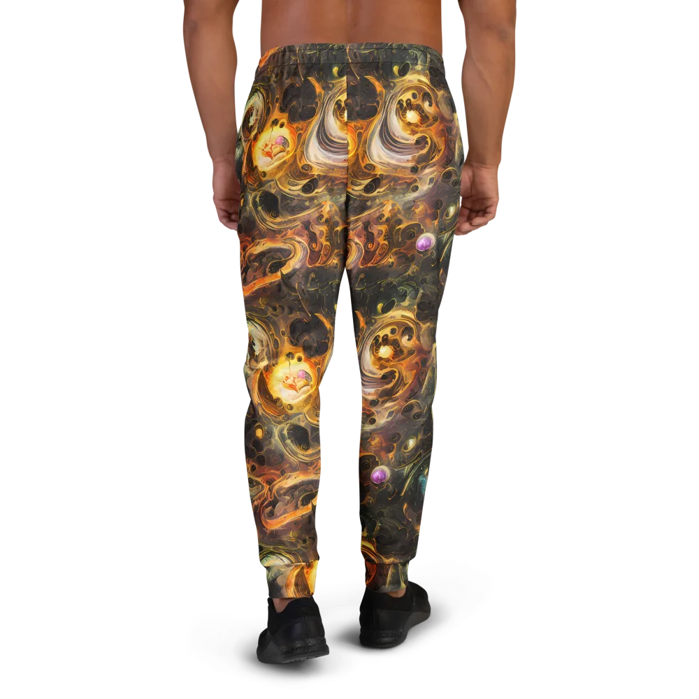 Golden Maelstrom on Men's Joggers — Back
