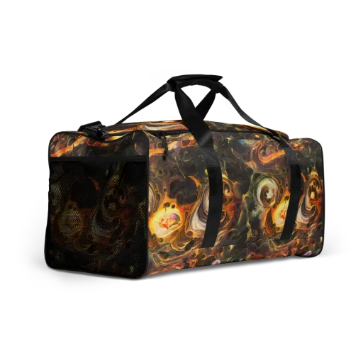 Golden Maelstrom on a Duffle Bag