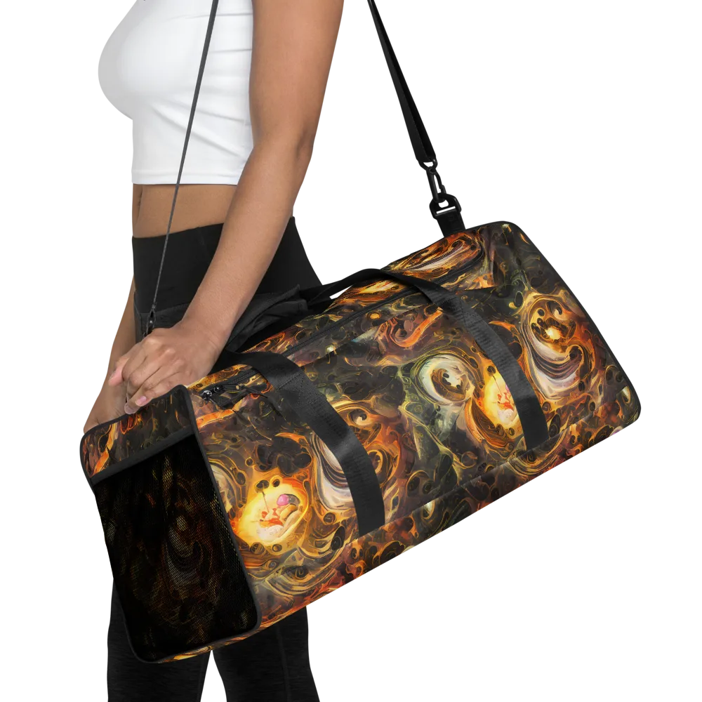 Golden Maelstrom on Duffle Bag — Front