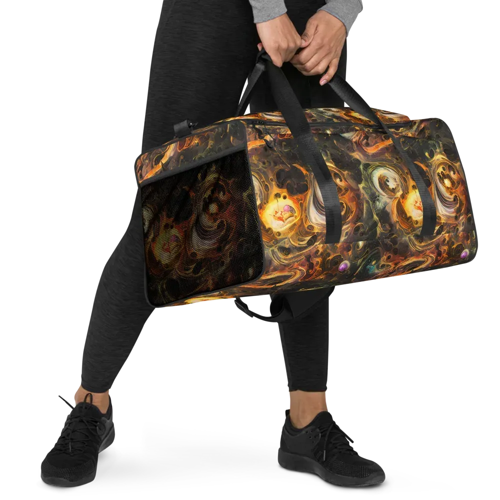 Golden Maelstrom on Duffle Bag — Right Front