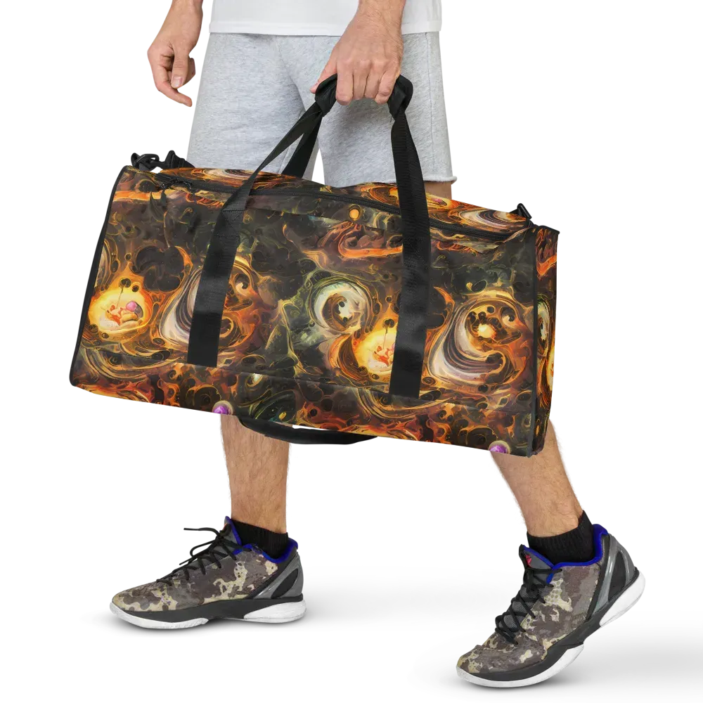 Golden Maelstrom on Duffle Bag — Front