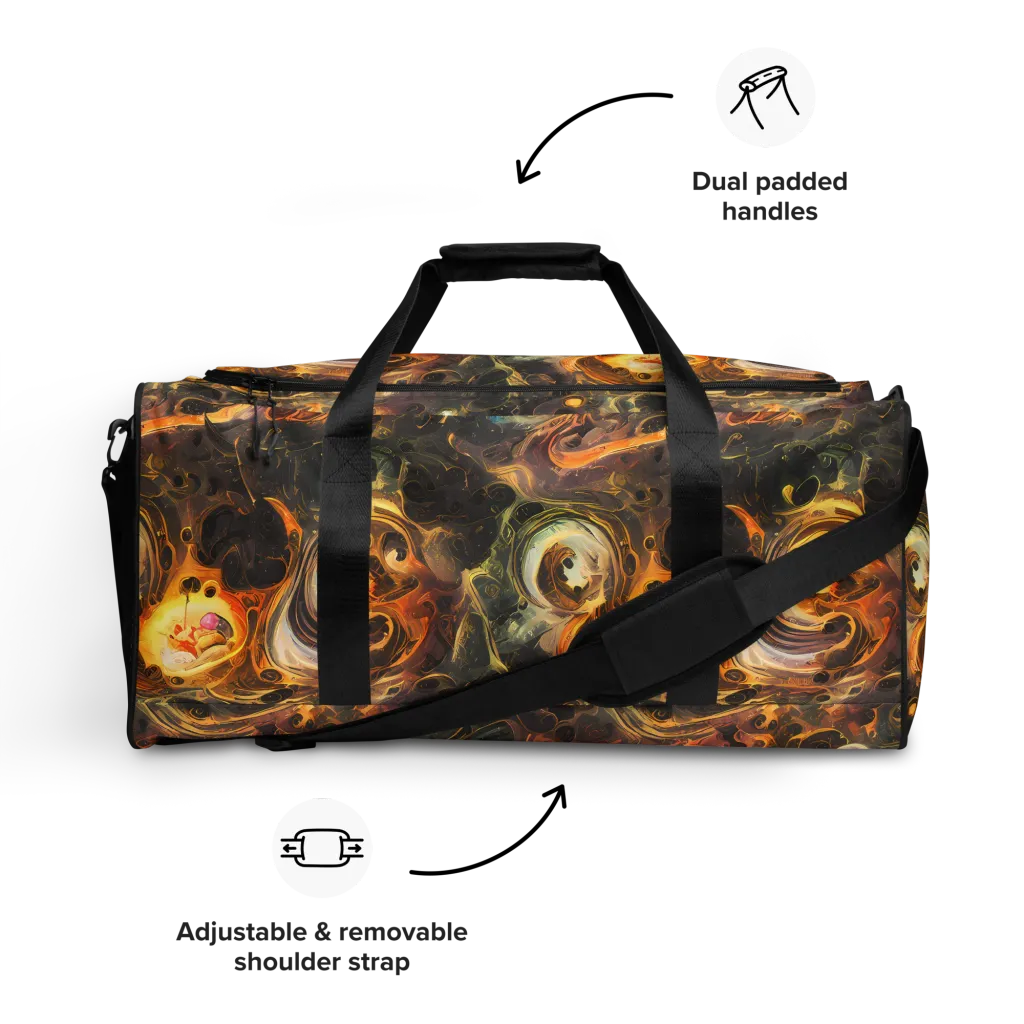 Golden Maelstrom on Duffle Bag — Front