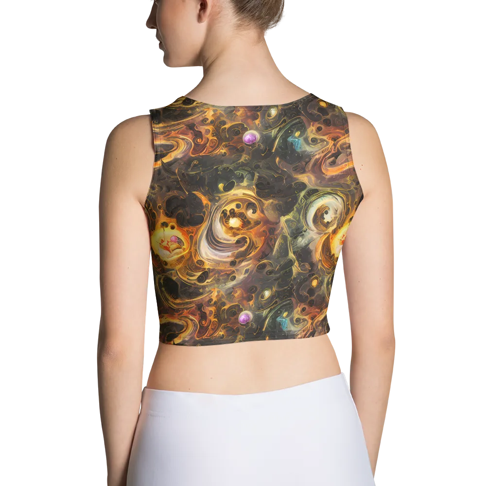 Golden Maelstrom on Crop Top — Back