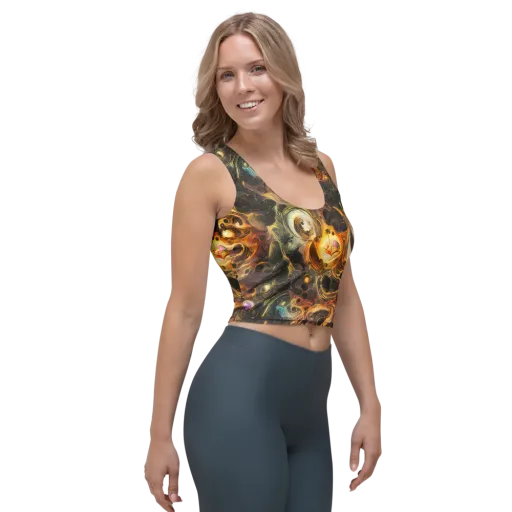 Golden Maelstrom on a Crop Top