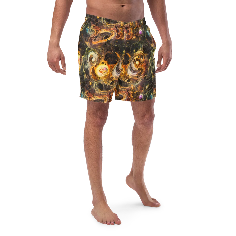 Golden Maelstrom on Swim Trunks — Front