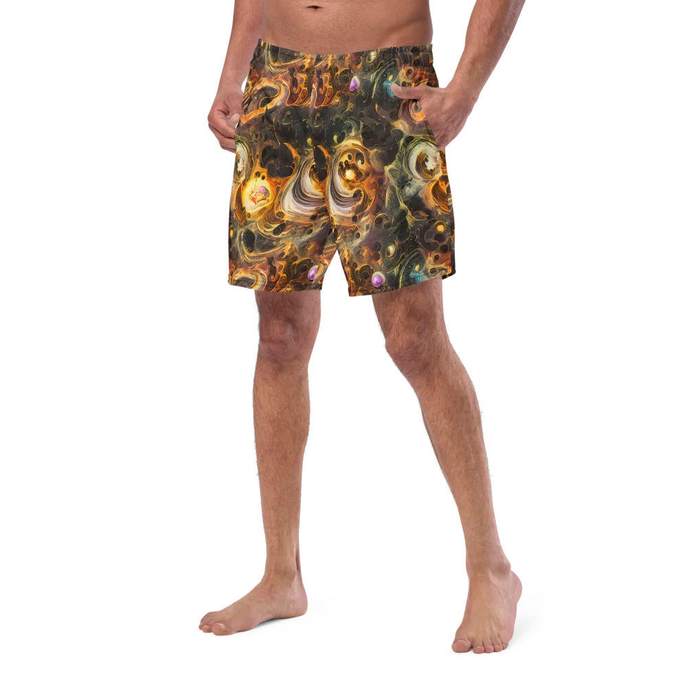 Golden Maelstrom on Swim Trunks — Left Front