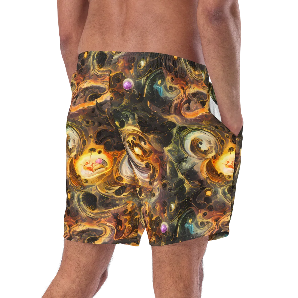 Golden Maelstrom on Swim Trunks — Right Back