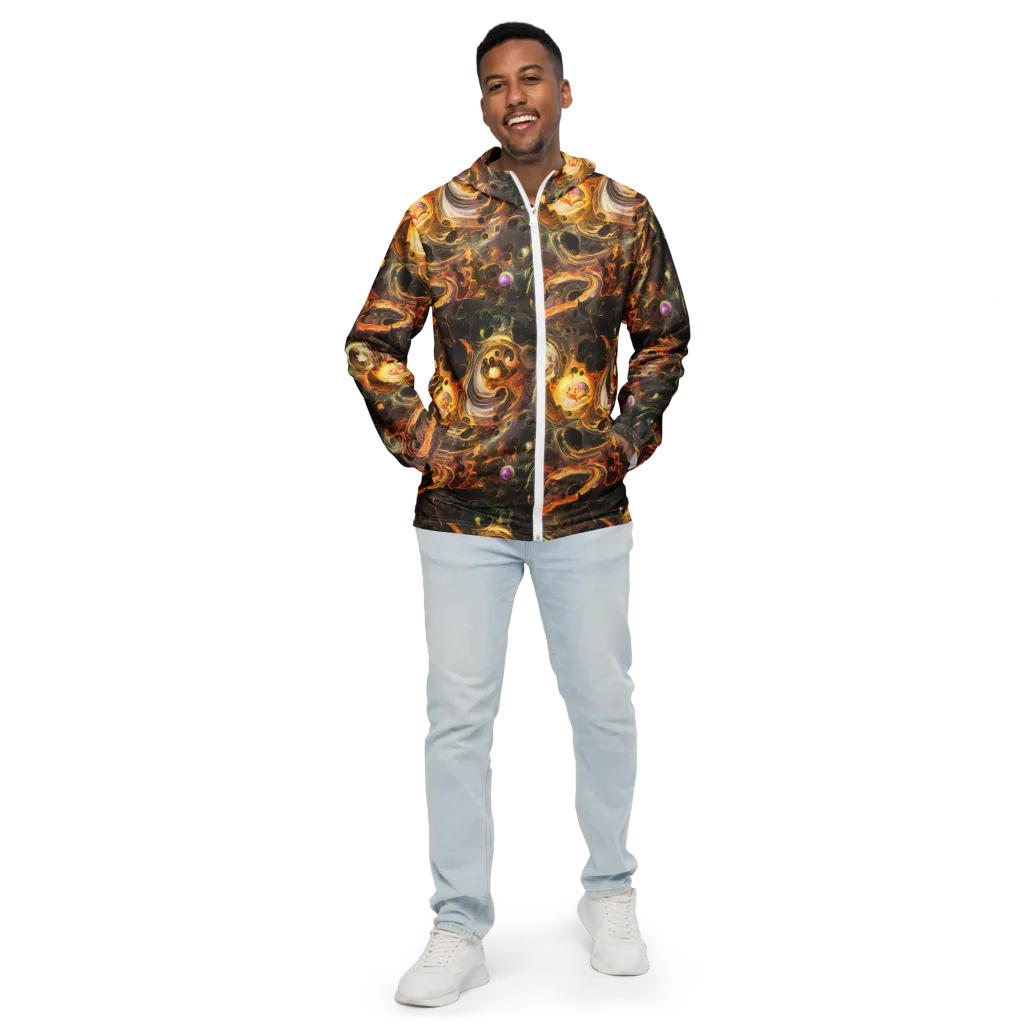 Golden Maelstrom on Men's Windbreaker — Front