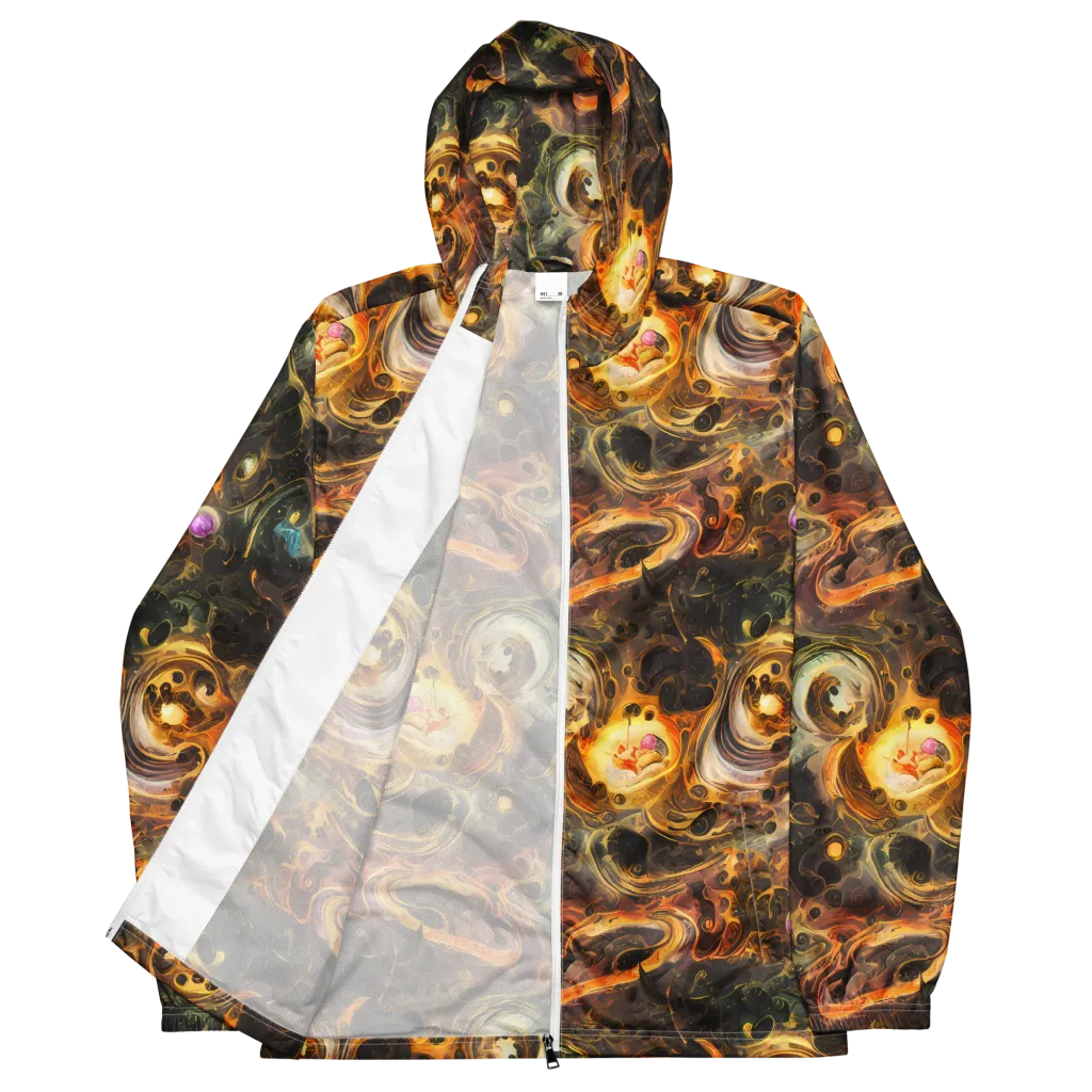 Golden Maelstrom on Men's Windbreaker — Front