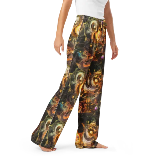 Golden Maelstrom on a Women's Pajama Pants