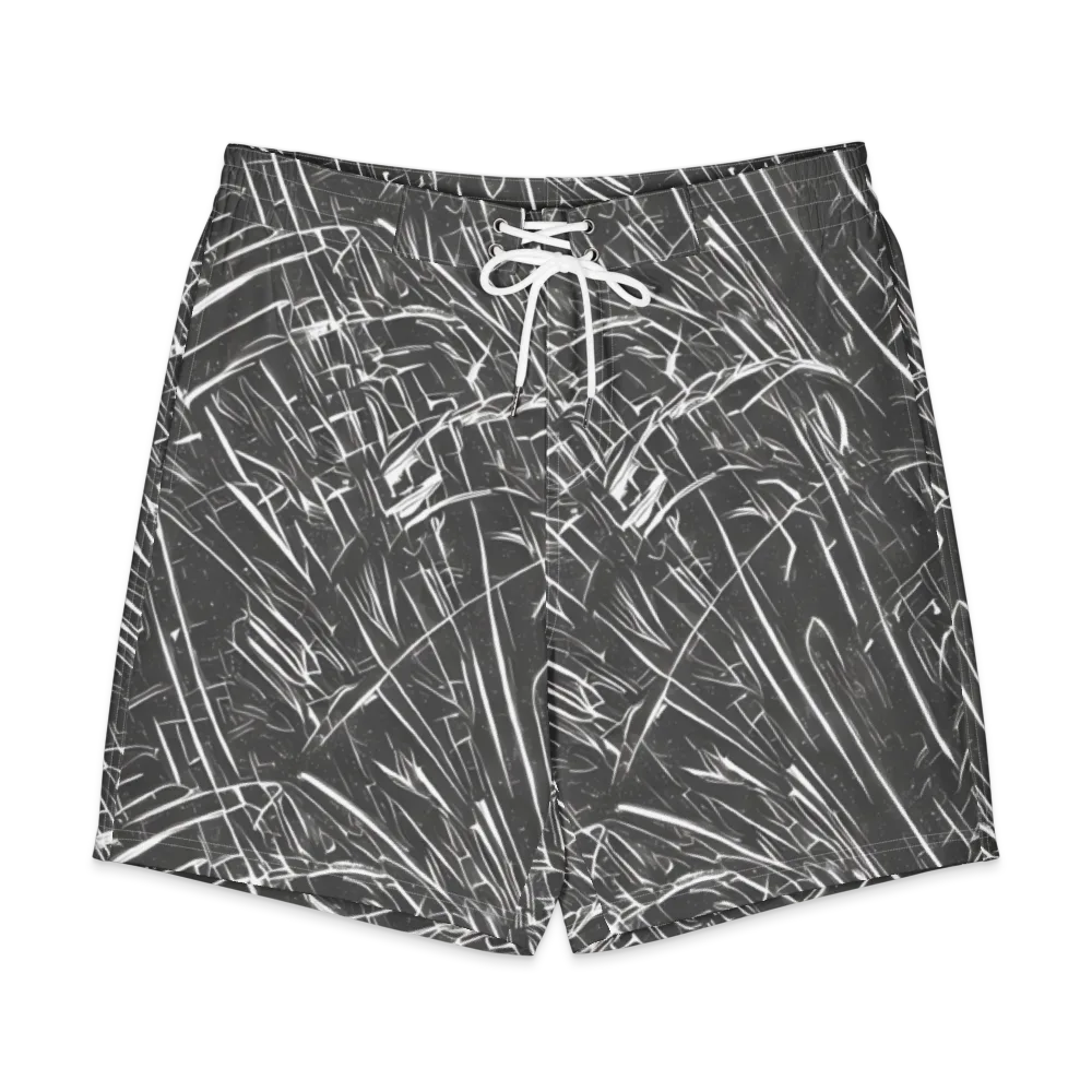 Inkwood Collision on Men's Board Shorts — Front