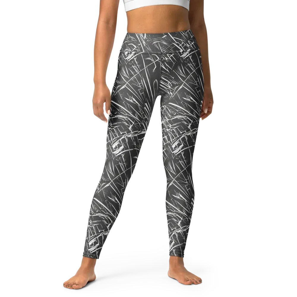 Inkwood Collision on Yoga Leggings — Front