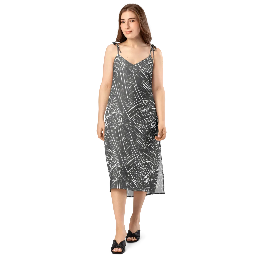 Inkwood Collision on Slip Dress — Front