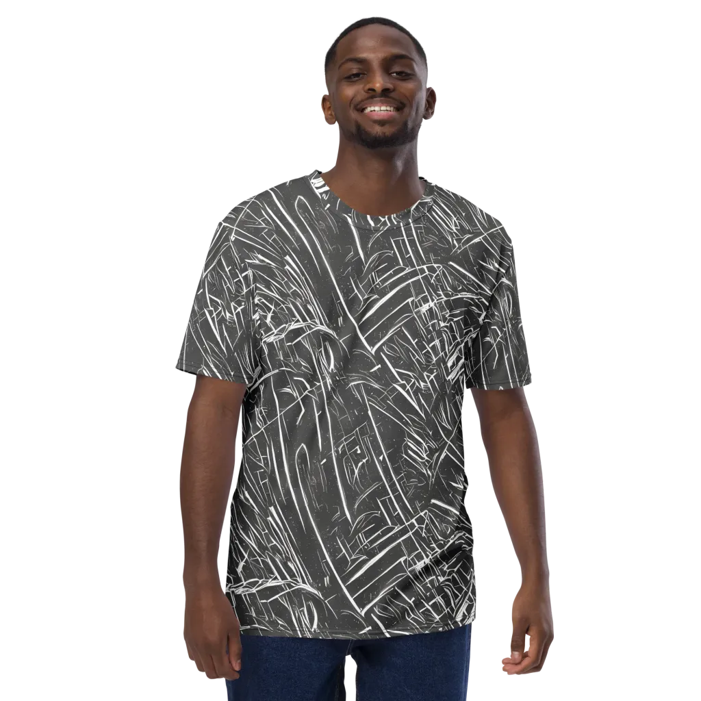 Inkwood Collision on Men's Crew Neck T-Shirt — Front