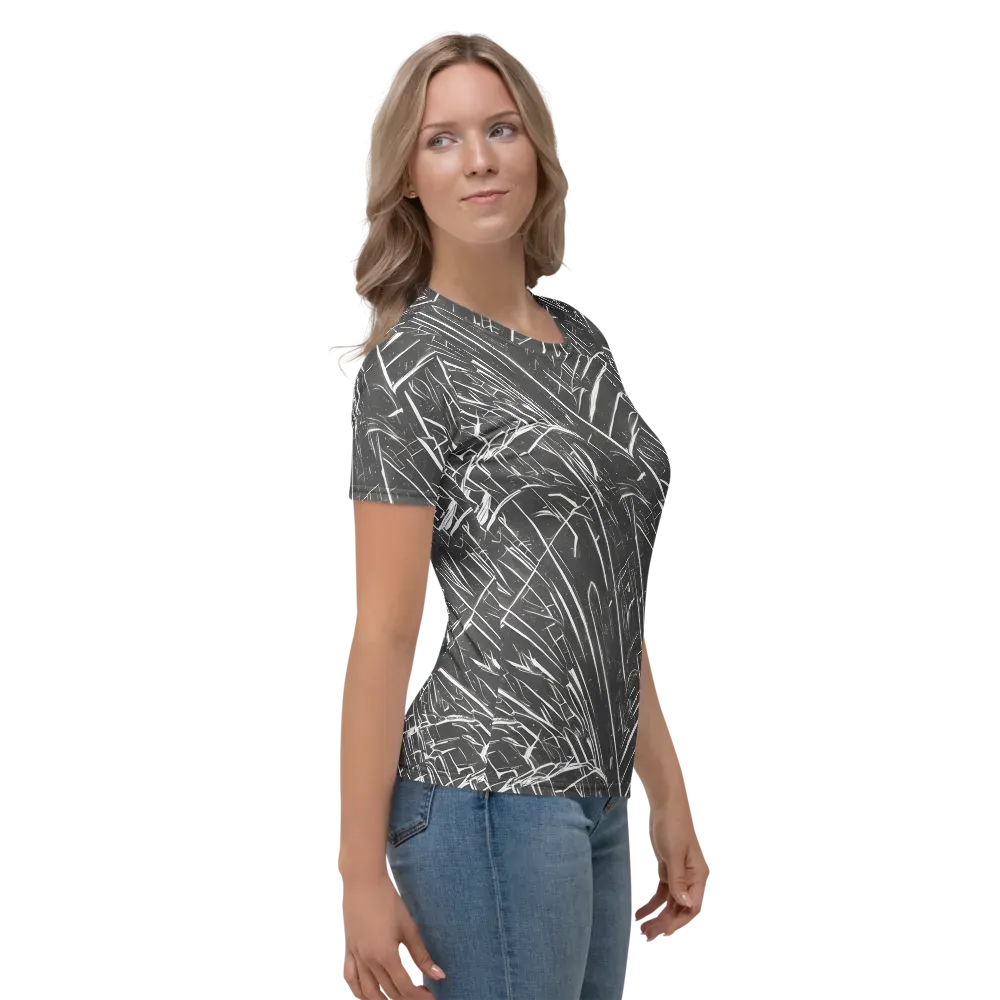 Inkwood Collision on Women's Crew Neck T-Shirt — Right