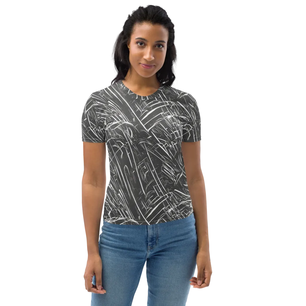 Inkwood Collision on Women's Crew Neck T-Shirt — Front