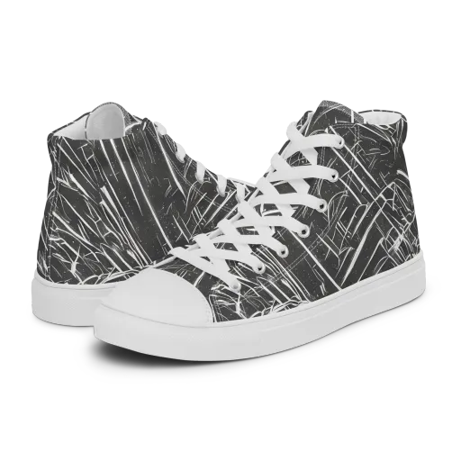 Inkwood Collision on a Women's High Top Canvas Shoes