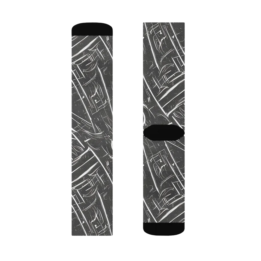 Inkwood Collision on Socks — Left Sock