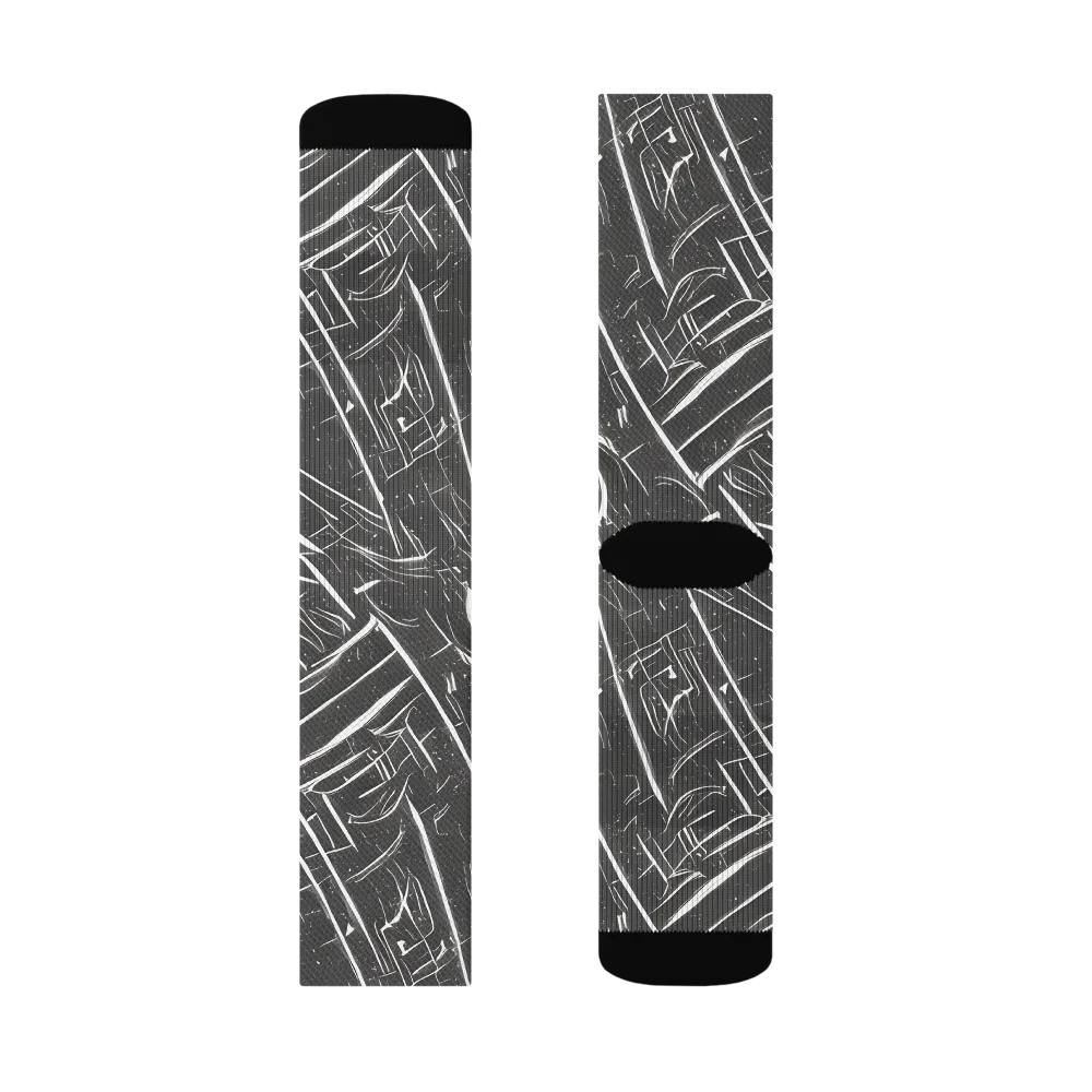 Inkwood Collision on Socks — Right Sock