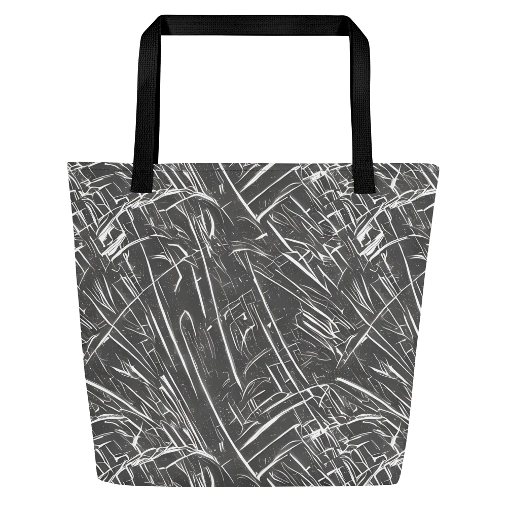 Inkwood Collision on Large Tote Bag W/ Pocket — Front