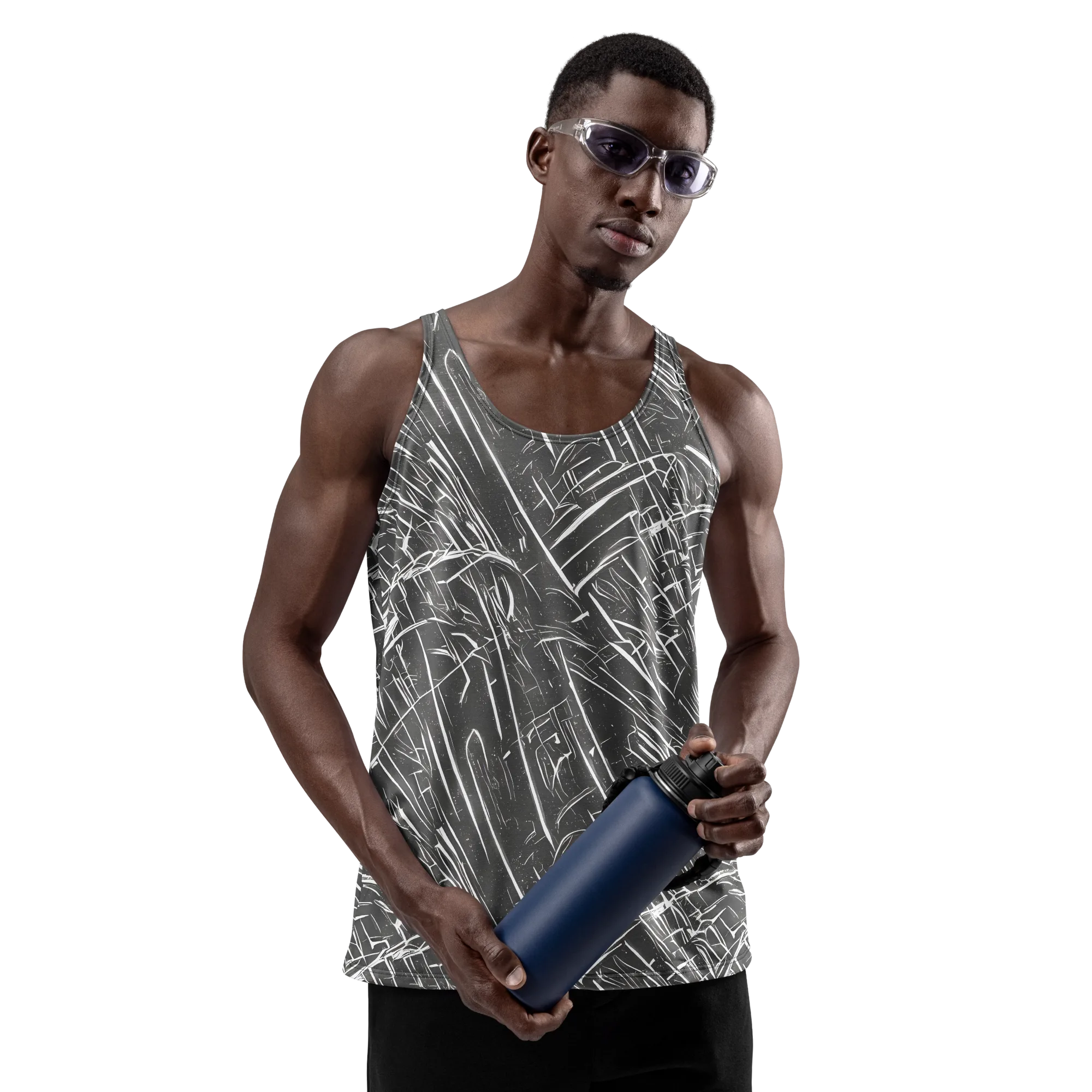 Inkwood Collision on Men's Tank Top — Front