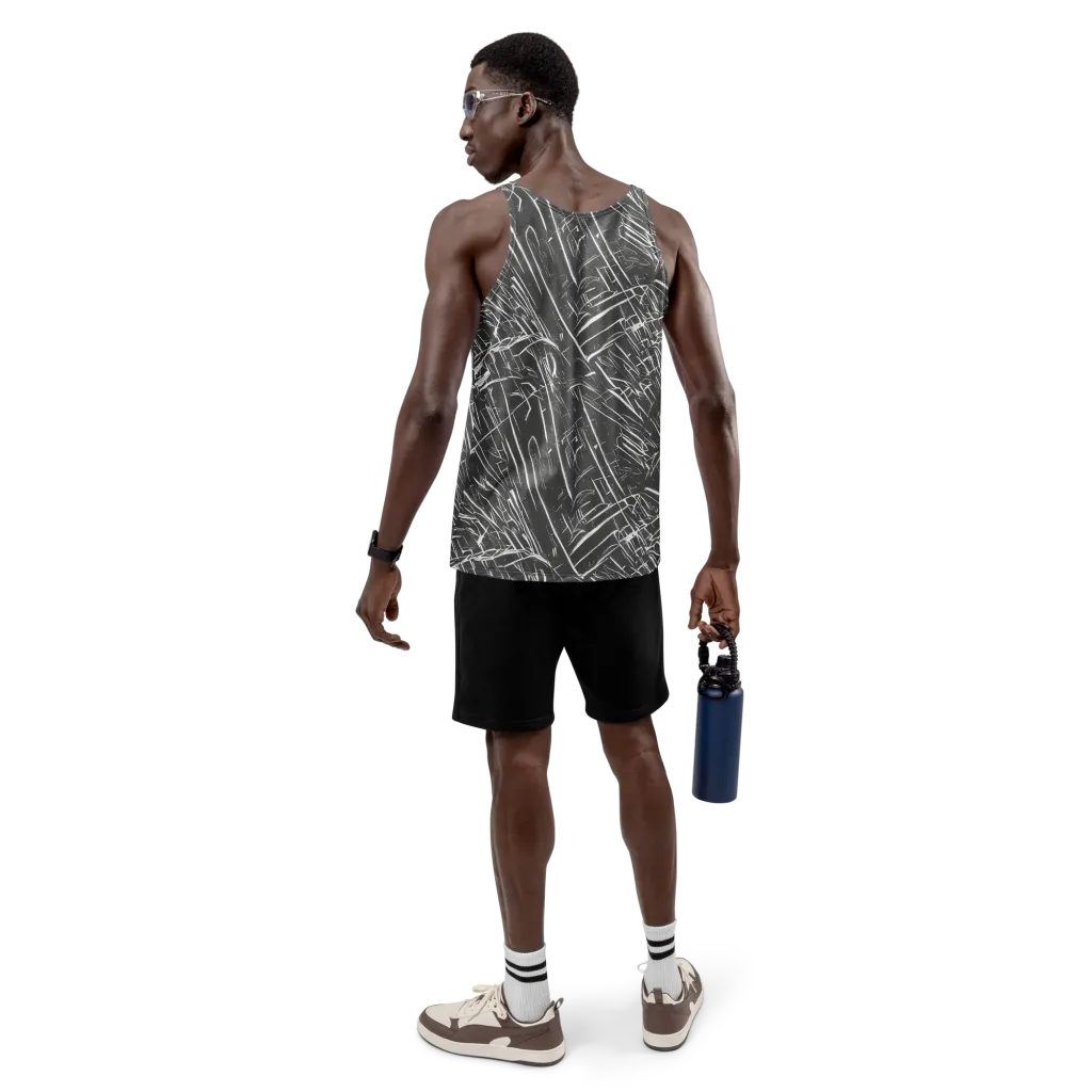 Inkwood Collision on Men's Tank Top — Back
