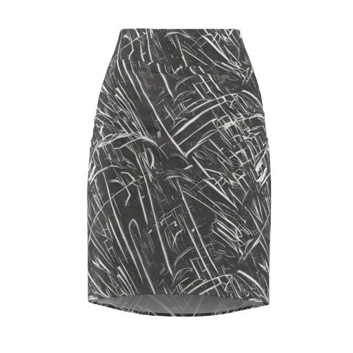 Inkwood Collision on a Pencil Skirt