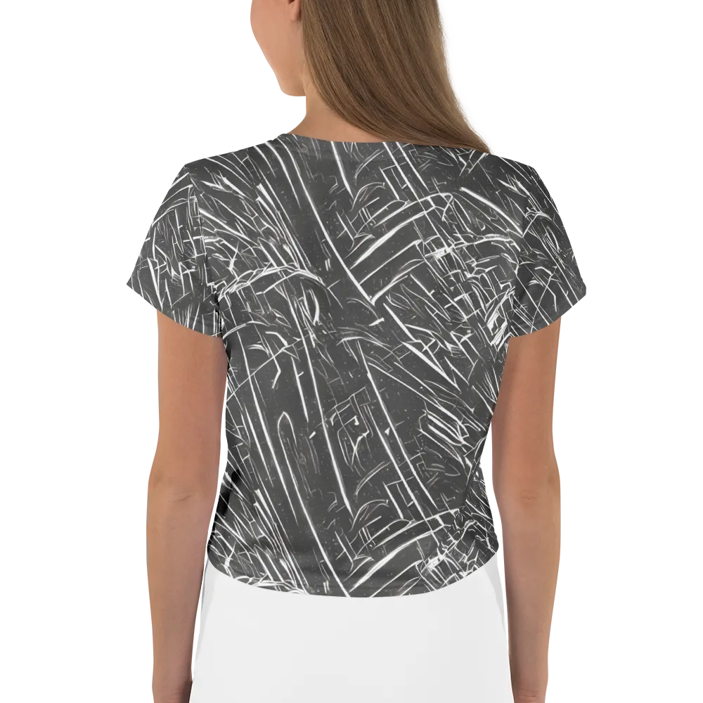 Inkwood Collision on Crop Tee — Back