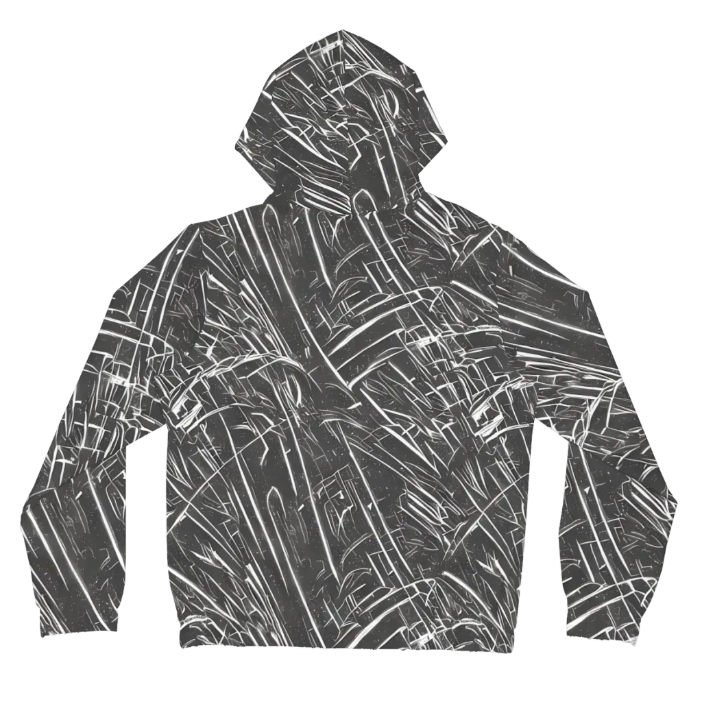 Inkwood Collision on Women's Full-Zip Hoodie — Back