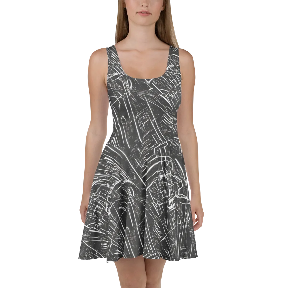 Inkwood Collision on Skater Dress — Front