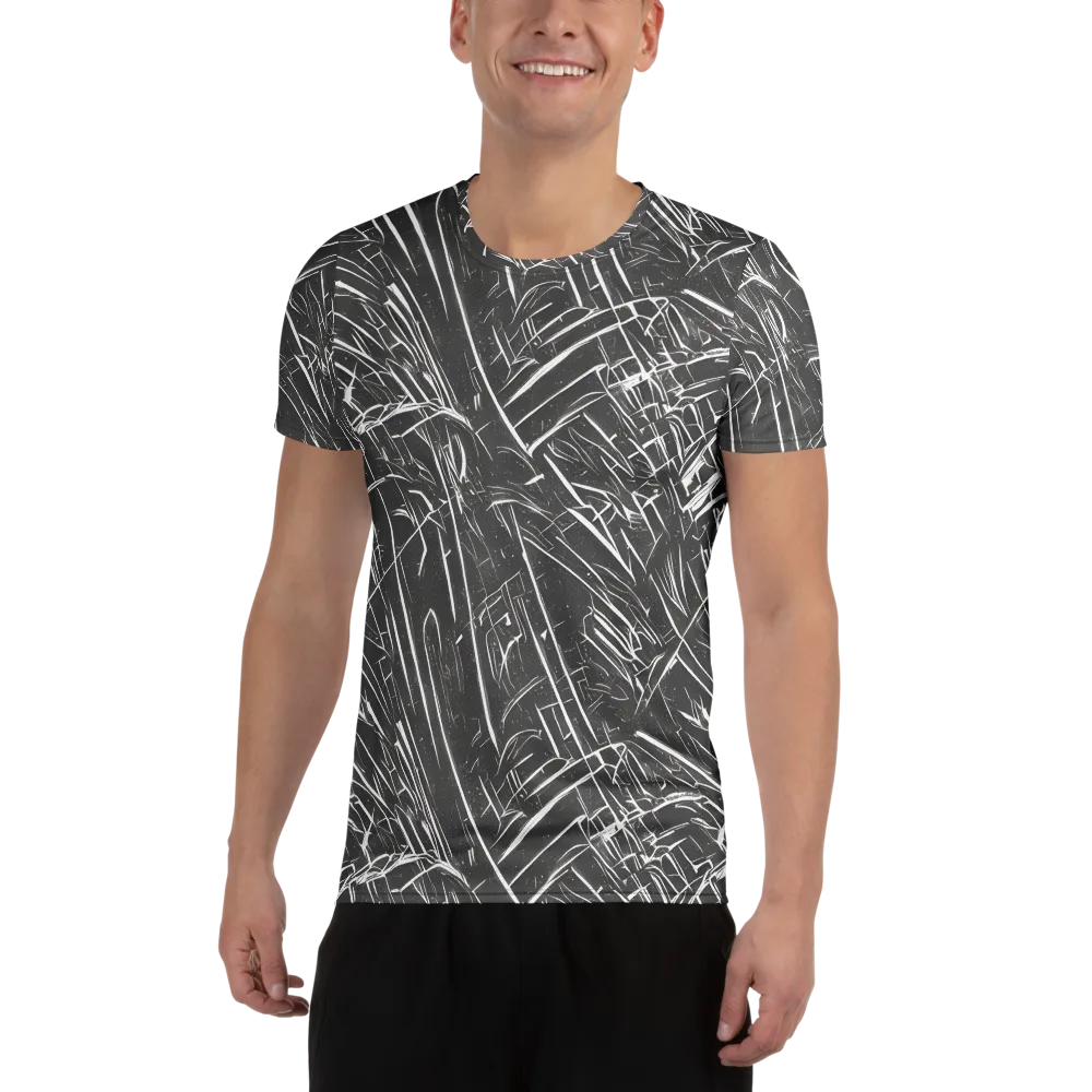 Inkwood Collision on Men's Athletic T-Shirt — Front